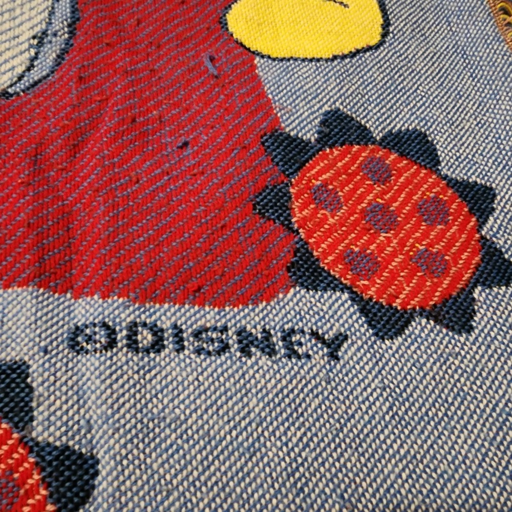 Vintage Disney Winnie The Pooh Tapestry Blanket 56x46 - Picture 8 of 8